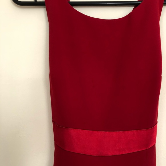 Tahari Halter Neck Open Back side Slit Gown Dress - Picture 3 of 8